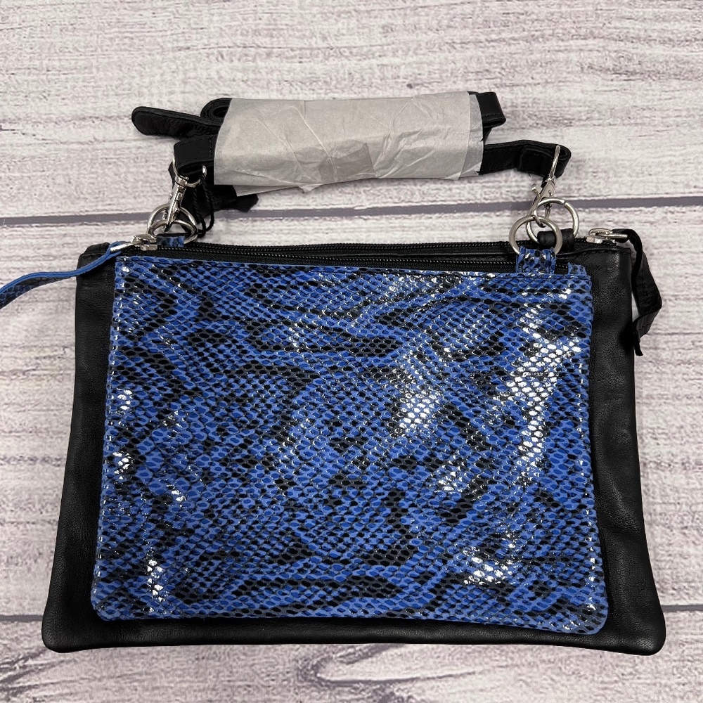 BLUE CROSSBODY BAG SET